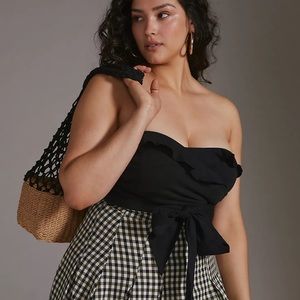 NWT Anthropologie Tie-Front Tube Top